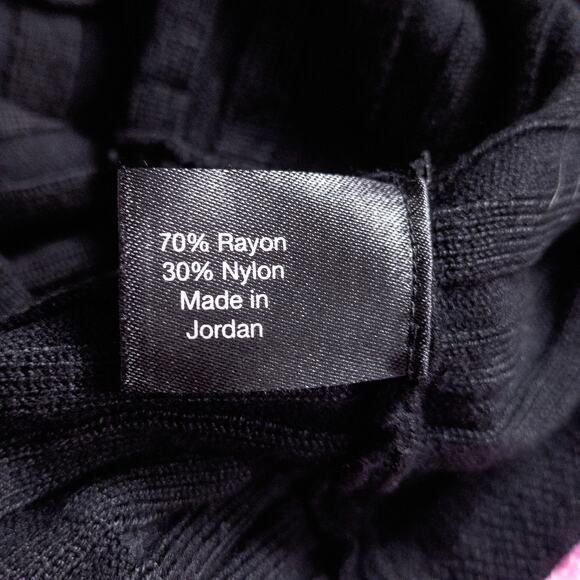 Lane Bryant Textured Knit Keyhole Sleeve Top Black 18/20 Modern Classic - Picture 9 of 11